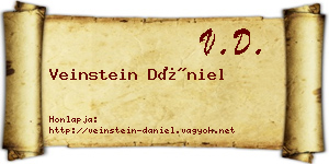 Veinstein Dániel névjegykártya